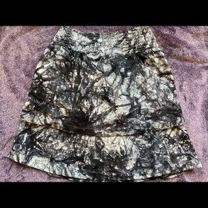 Marbled Gray Layered Skirt